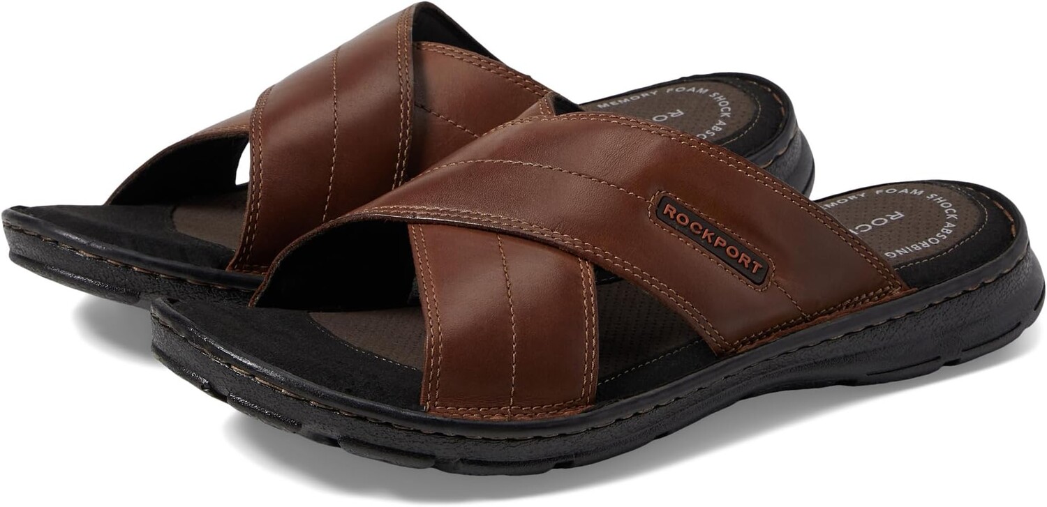 

Сандалии Rockport Darwyn Cross Band, цвет Coach Brown Leather