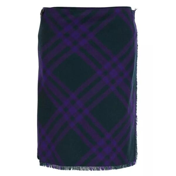 

Юбка kilt wool skirt Burberry, синий