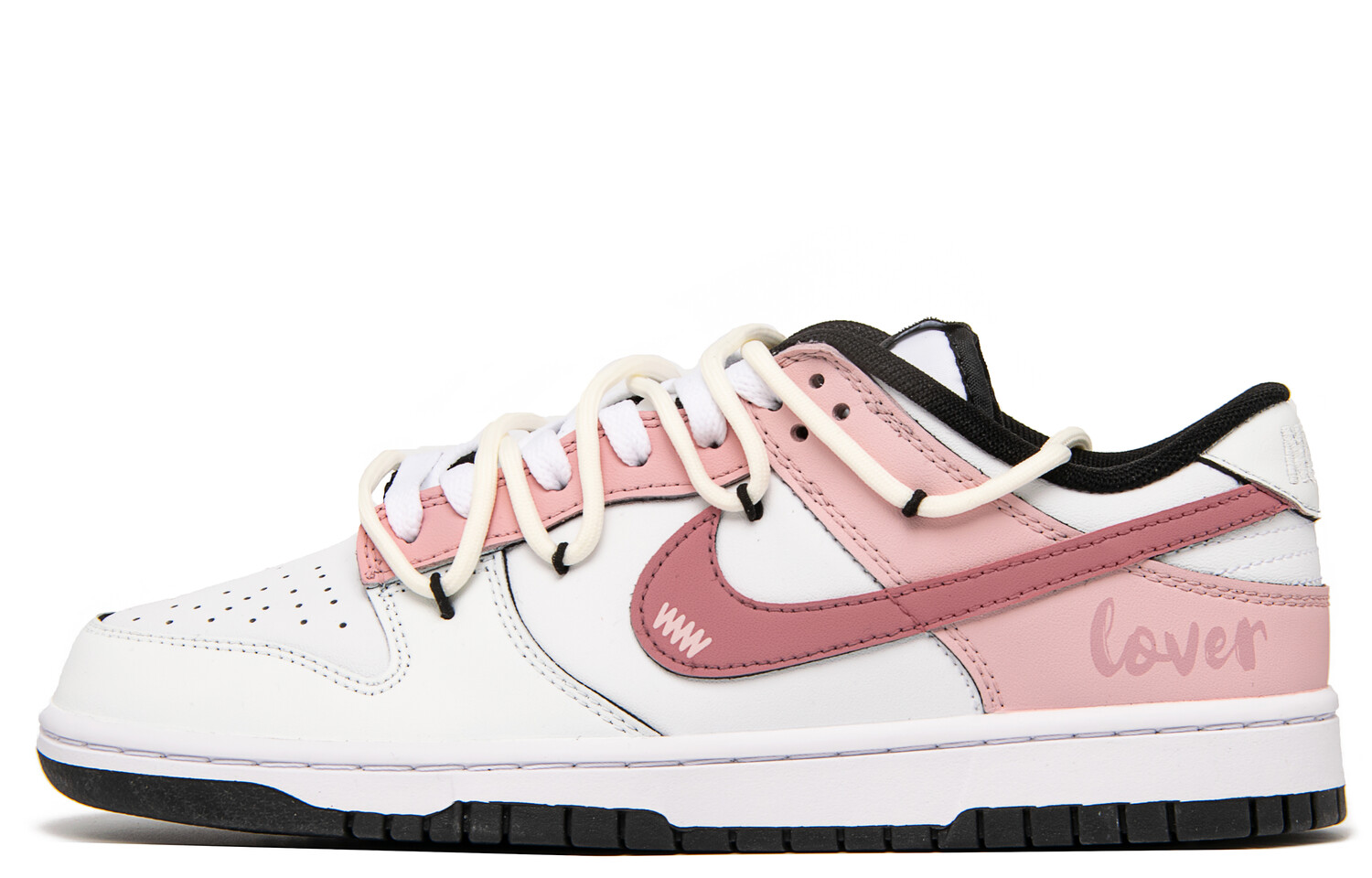 

Кроссовки Nike Dunk Skateboarding Shoes Women's Low-top White/pink, белый