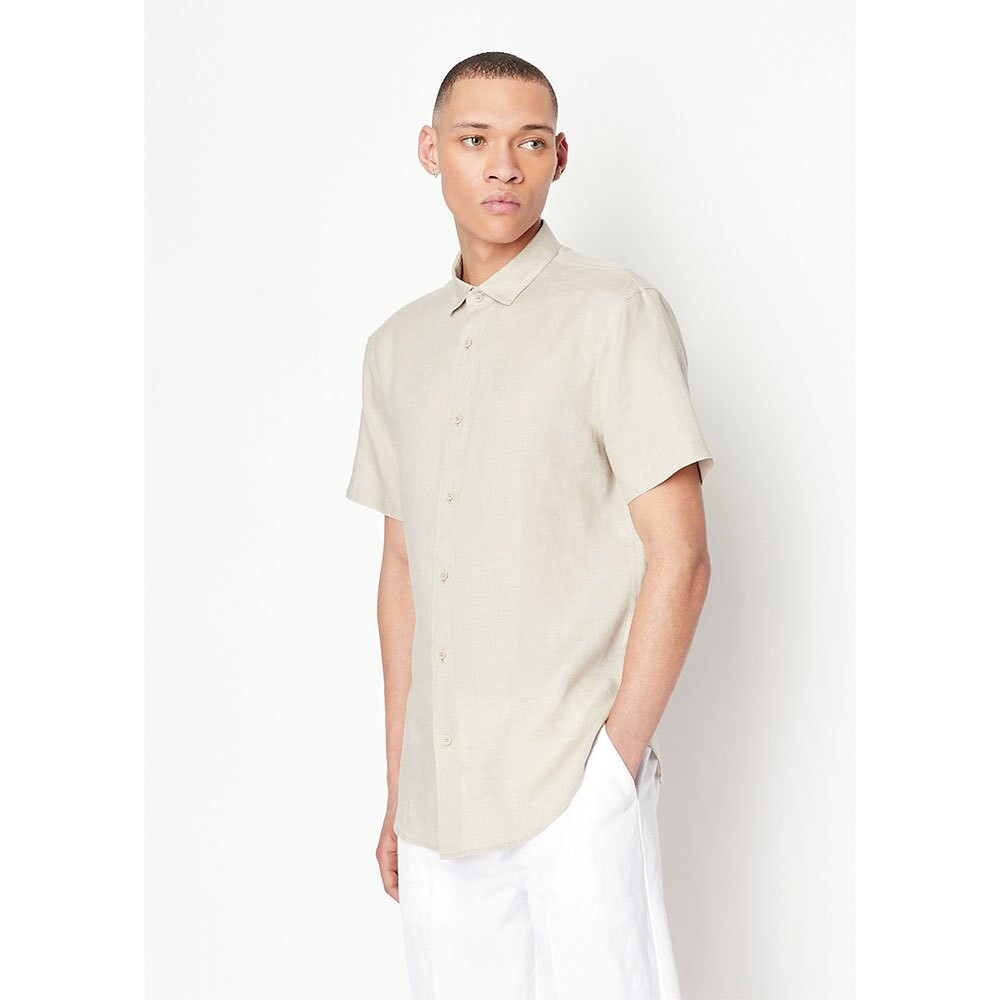 

Рубашка с коротким рукавом Armani Exchange 8NZC67_ZNCFZ, бежевый