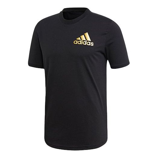 Футболка adidas Training Sports Solid Color Short Sleeve Black, черный