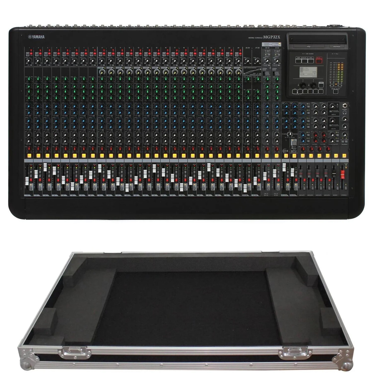 

32-канальный микшер Yamaha MGP32X с эффектами и кейсом для полетов
