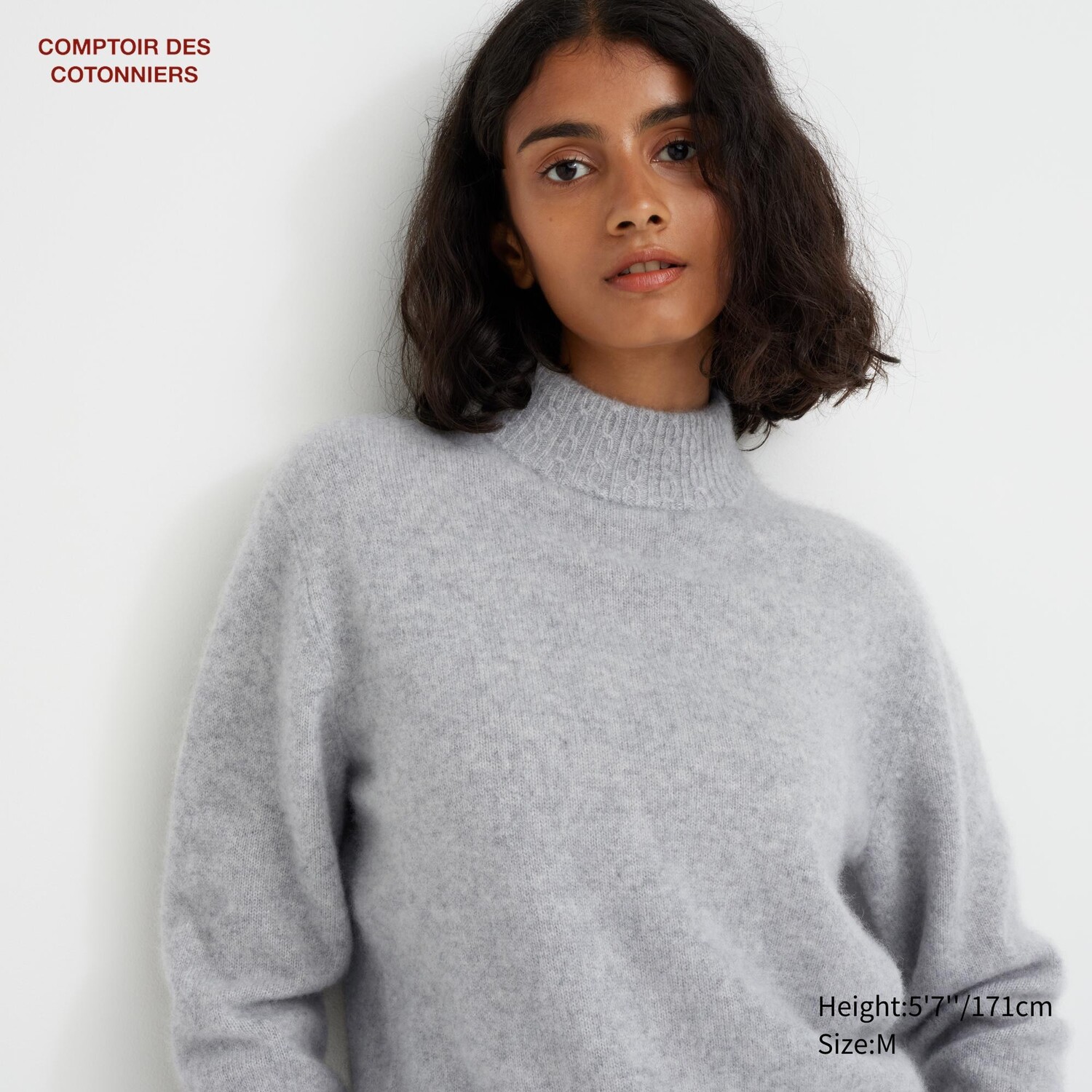 

Свитер Uniqlo женский из кашемира, серый