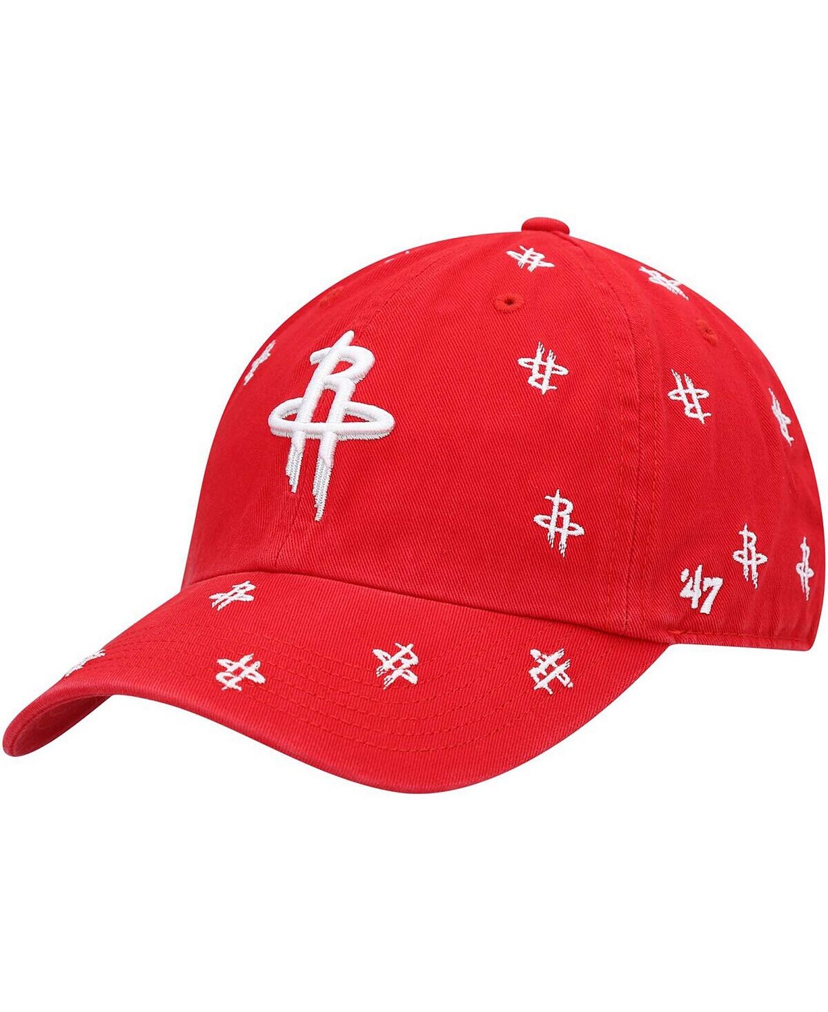 

Мужская красная регулируемая кепка Houston Rockets Confetti Cleanup '47 Brand