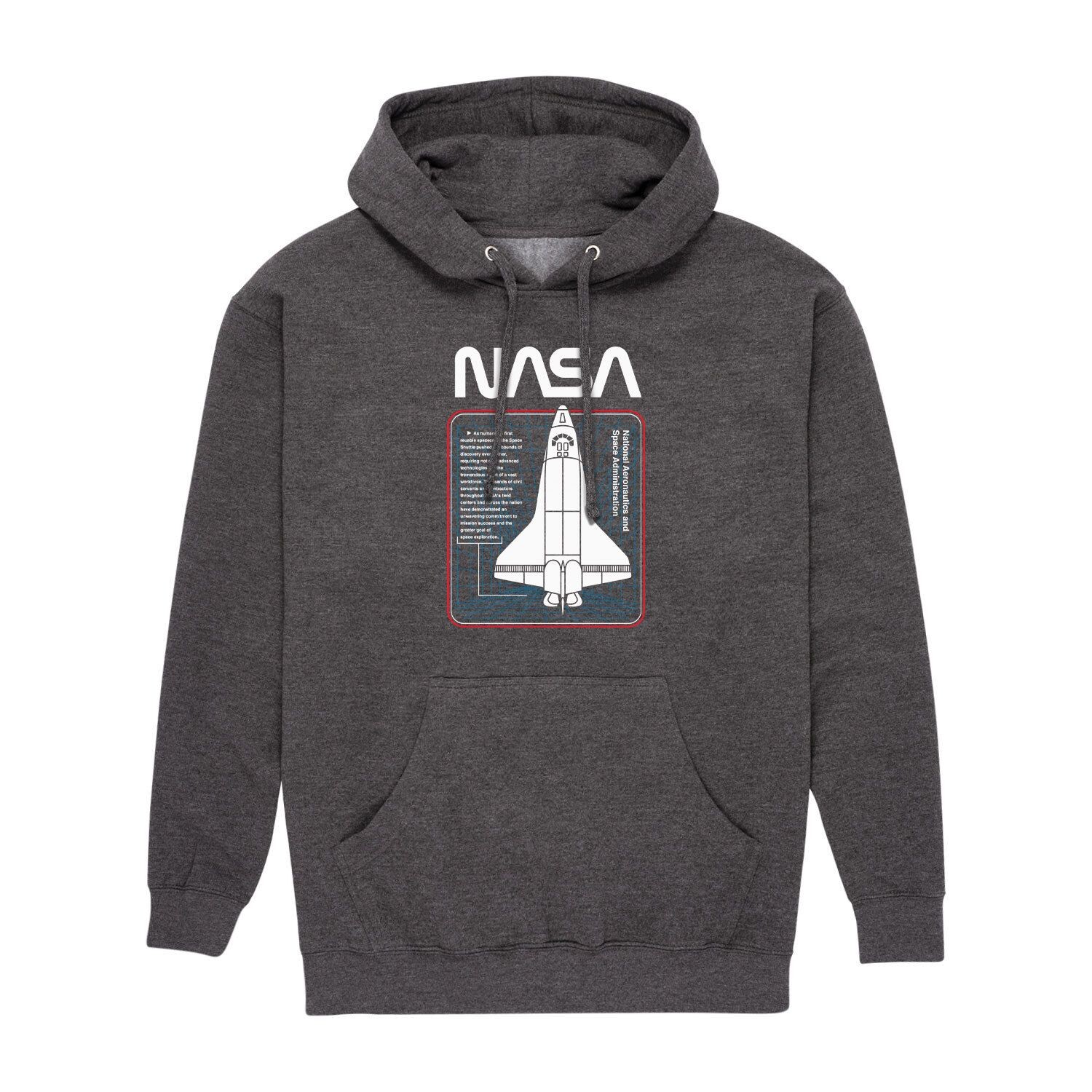 

Мужская толстовка с капюшоном NASA Shuttle Space Grid Licensed Character