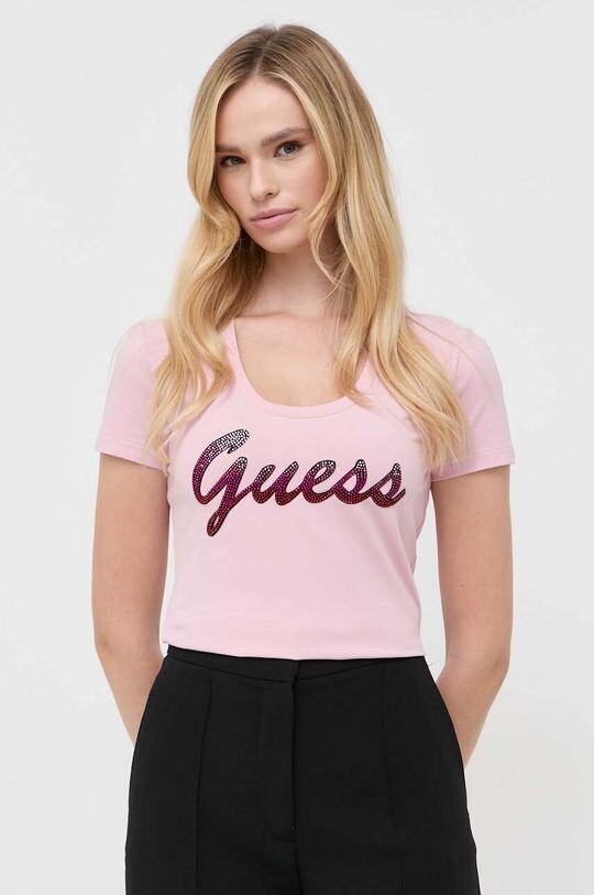 

Футболка Guess, розовый