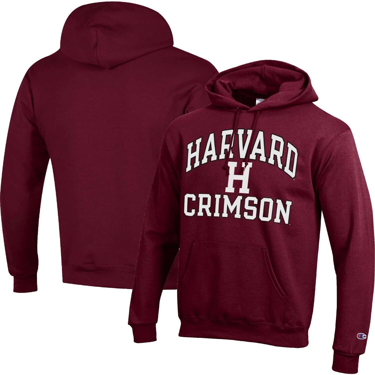 

Мужской пуловер с капюшоном Crimson Harvard Crimson High Motor Champion