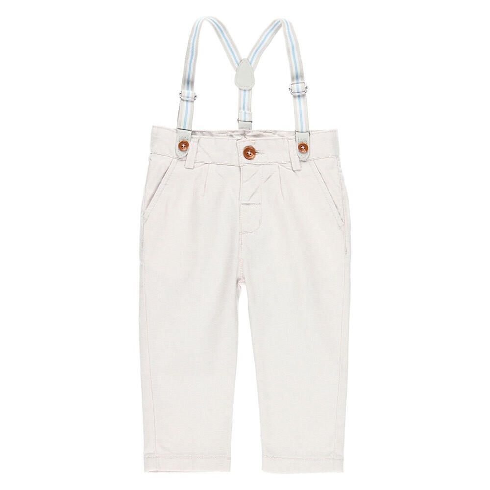 

Брюки Boboli Linen With Braces, бежевый