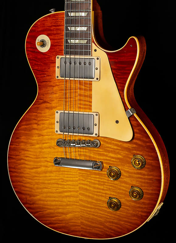 Электрогитара Gibson Custom Shop 1959 Les Paul Standard Brazilian Rosewood Tom's Tea Murphy Lab Aged