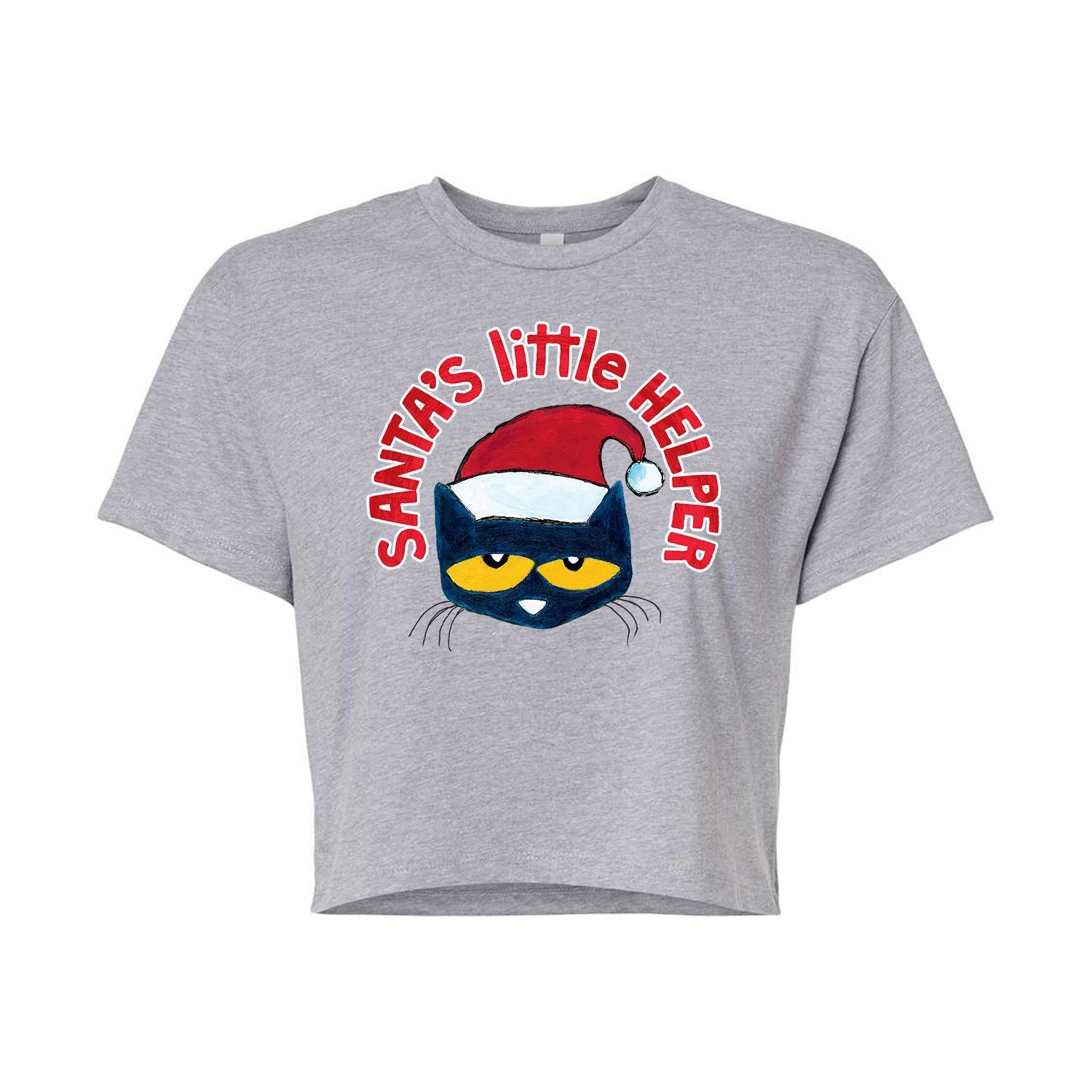 Укороченная футболка с рисунком Pete The Cat Santas Helper для юниоров Licensed Character укороченная футболка с рисунком pete the cat making friends для юниоров licensed character