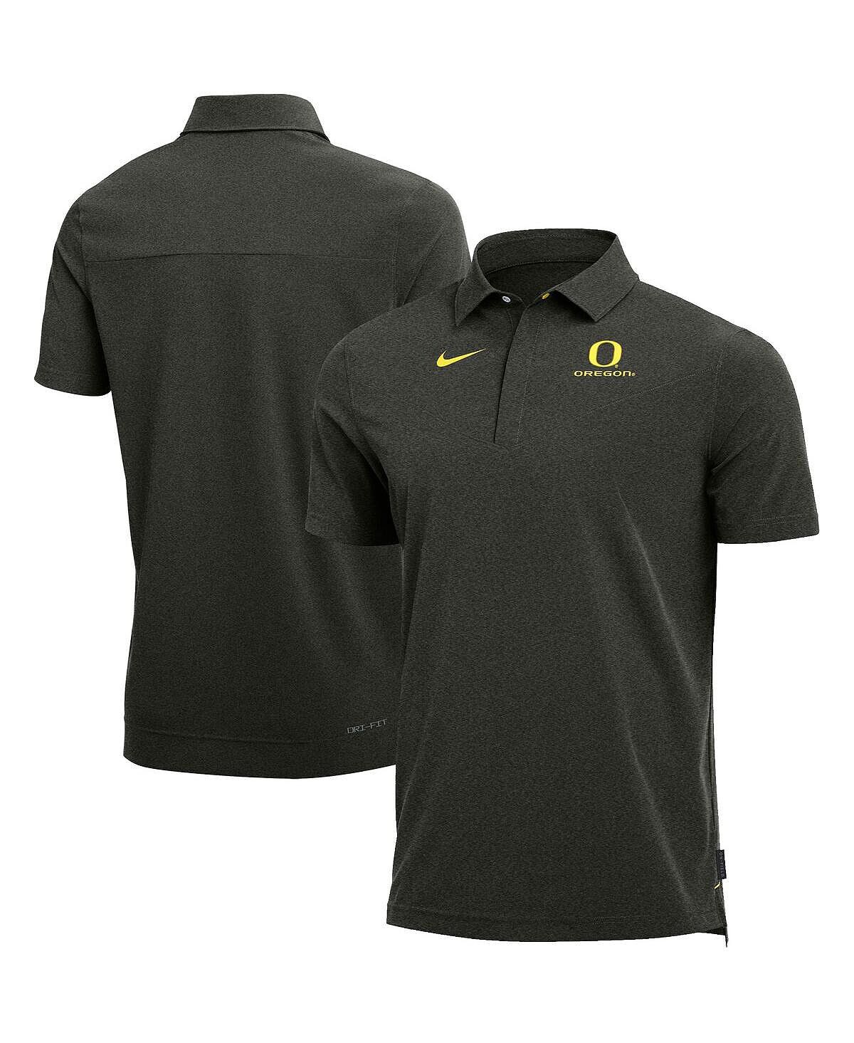 

Мужская рубашка-поло с меланжевым отливом Oregon Ducks 2022 Coach Performance Nike