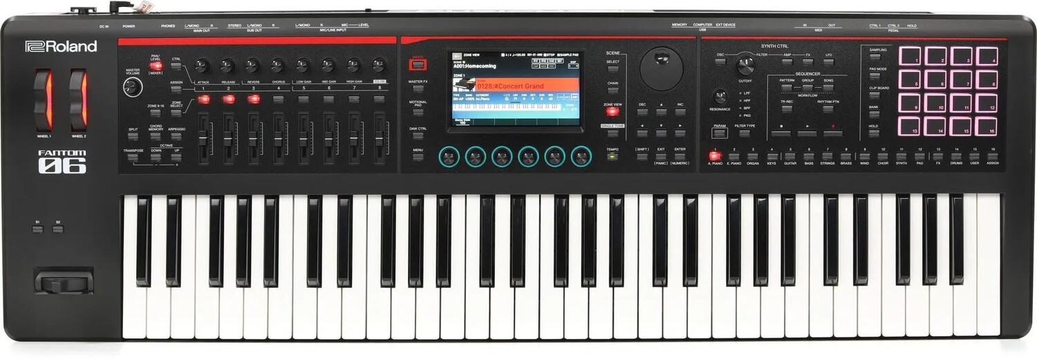 

Клавиатура музыкальной рабочей станции Roland FANTOM-06