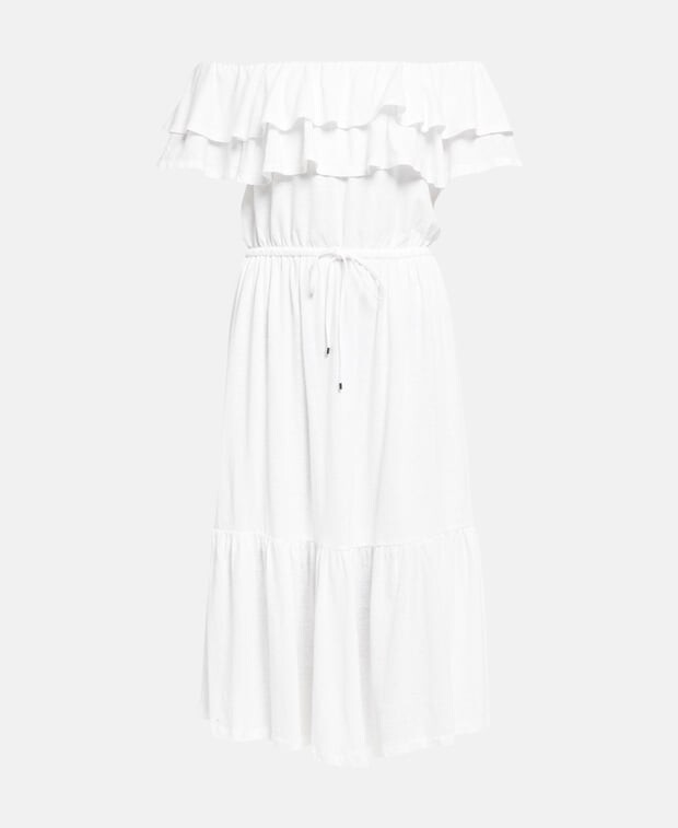 

Льняное платье Lauren Ralph Lauren, белый