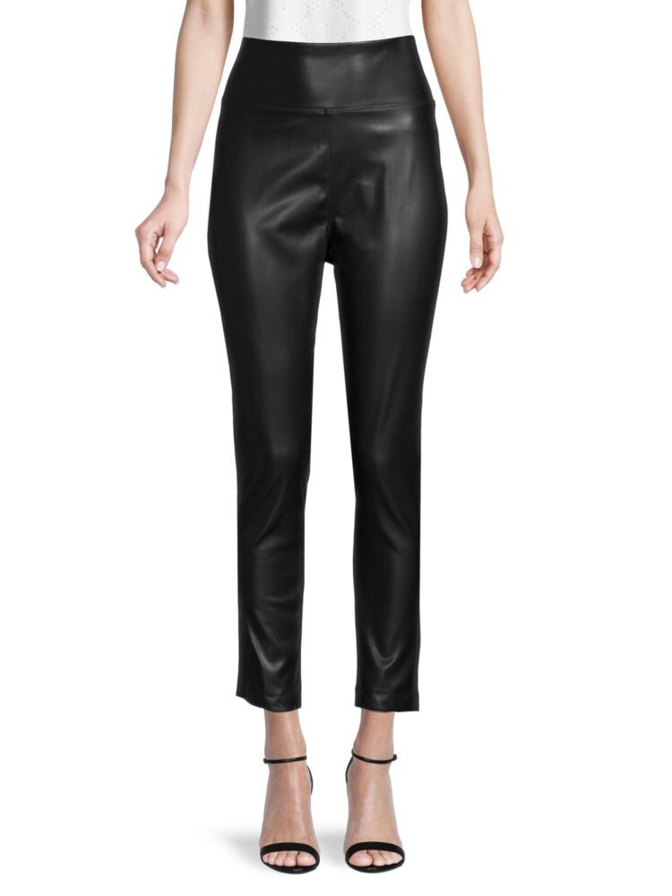

Леггинсы из искусственной кожи спереди Calvin Klein, черный