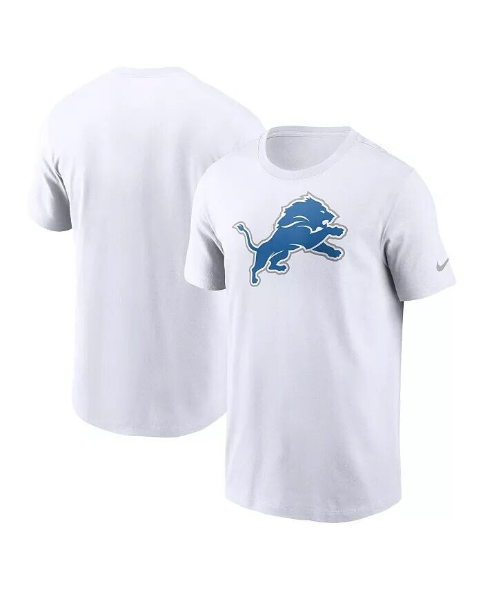 

Мужская белая футболка с логотипом Detroit Lions Primary Nike, белый