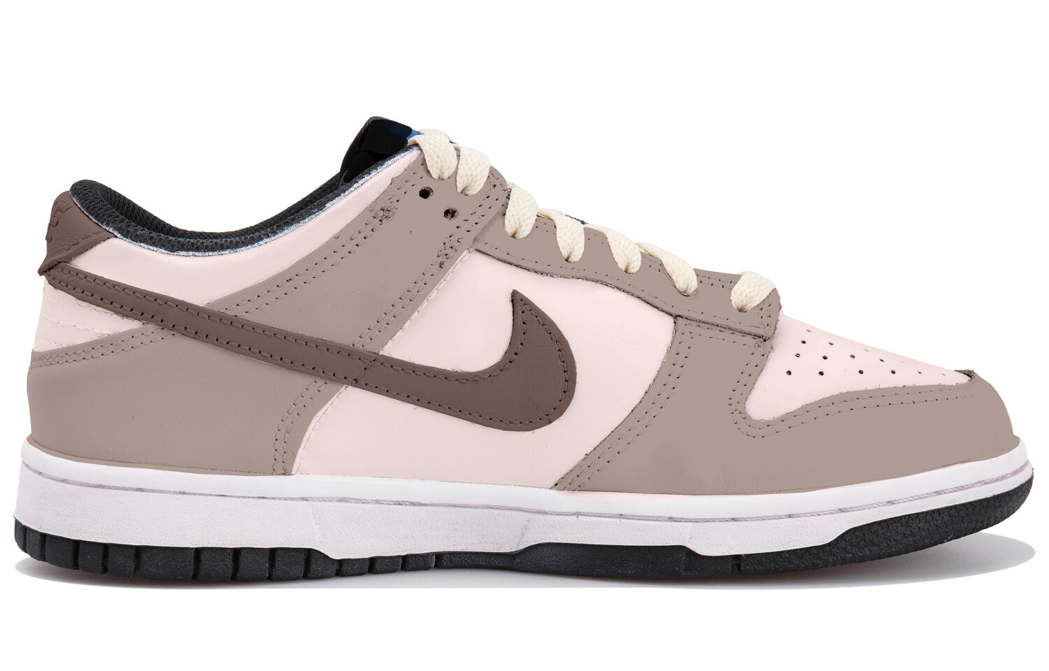

Кроссовки Nike Dunk Skateboarding Shoes Women's Low-top Pink/Brown, белый