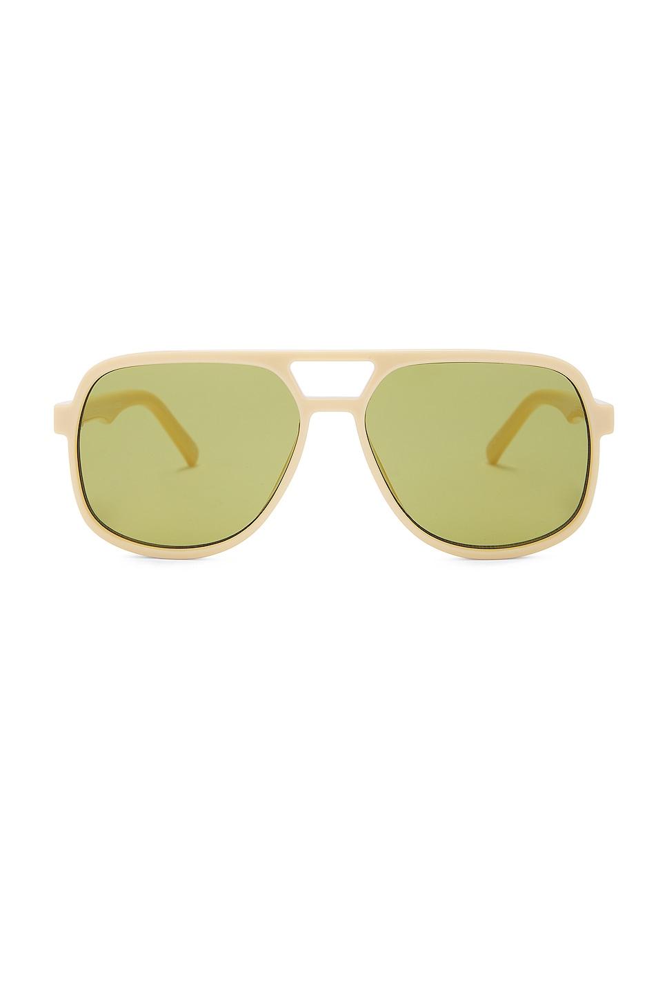 Солнцезащитные очки Le Specs Trailbreaker, цвет Ivory & Olive Mono