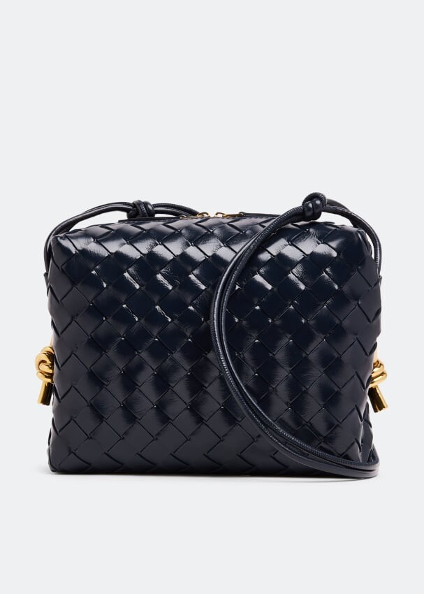 

Сумка Bottega Veneta Small Loop Camera, синий