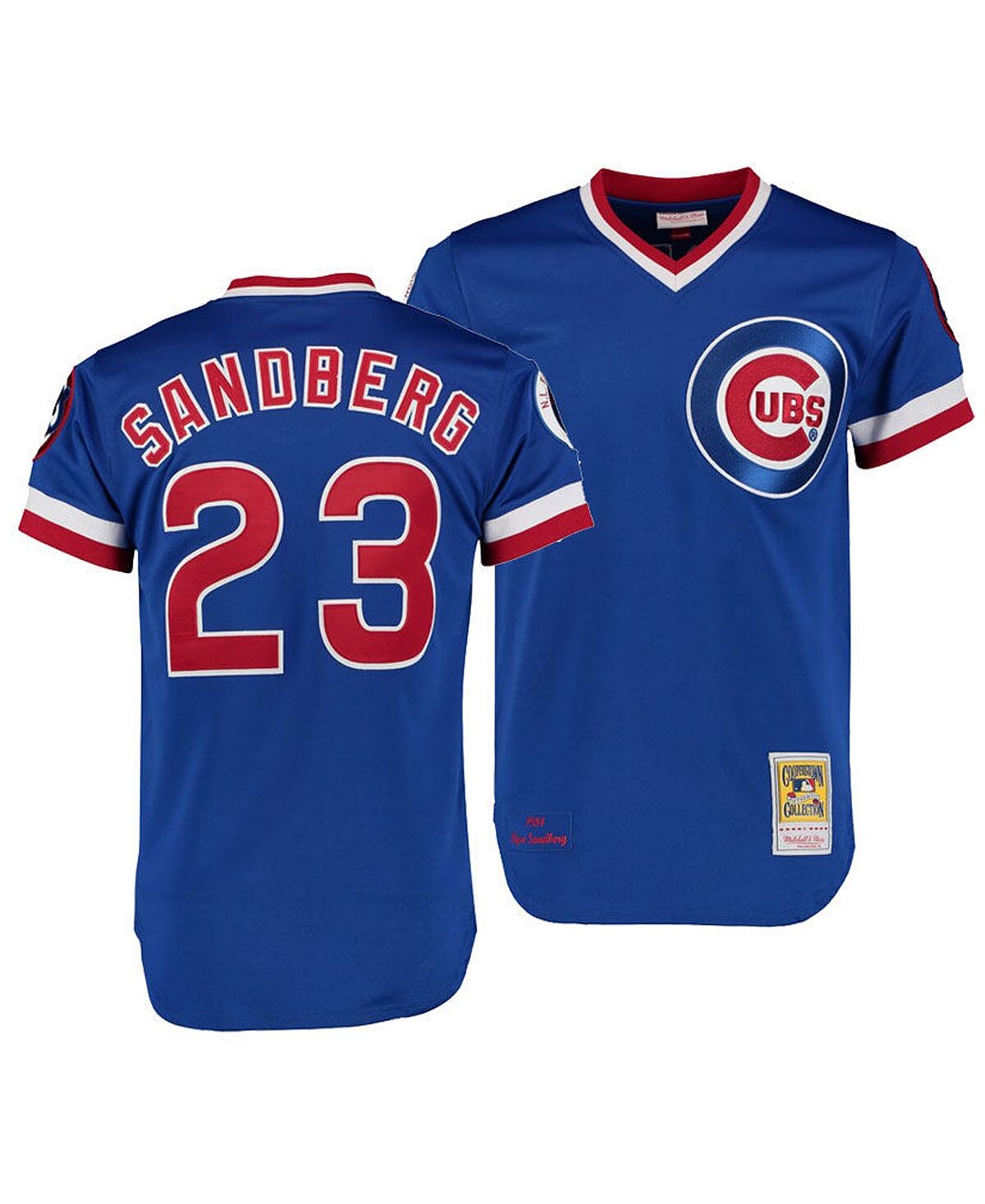 

Сетчатая майка Big Boys Ryne Sandberg Chicago Cubs с V-образным вырезом Mitchell & Ness