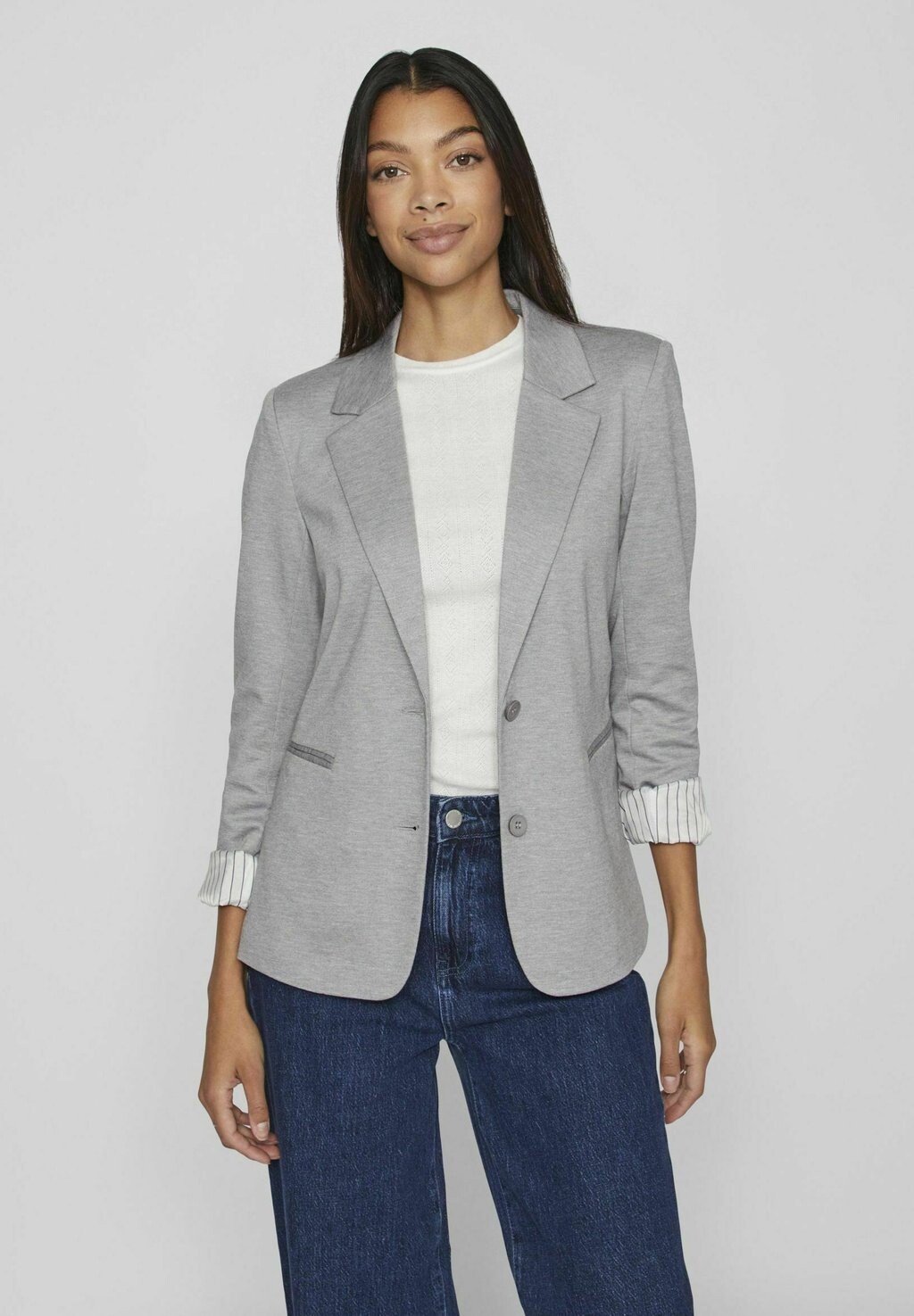 

Блейзер VILA, цвет light grey melange