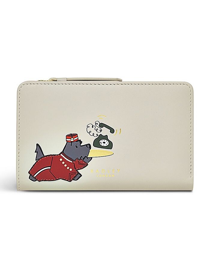 

Мини-кошелек двойного сложения Ring Ring Radley London, серый