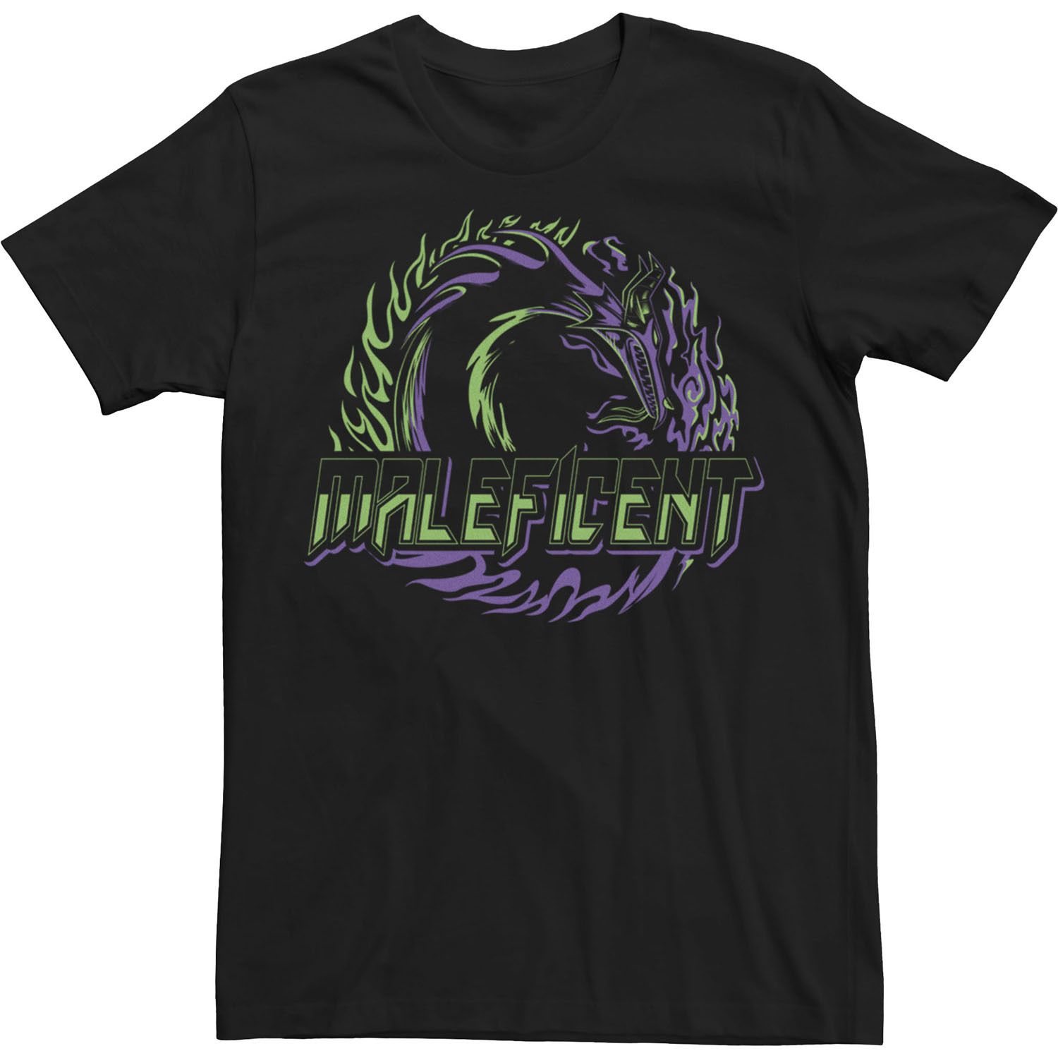 цена Мужская футболка Disney Villains Maleficent Neon Dragon Circle Licensed Character