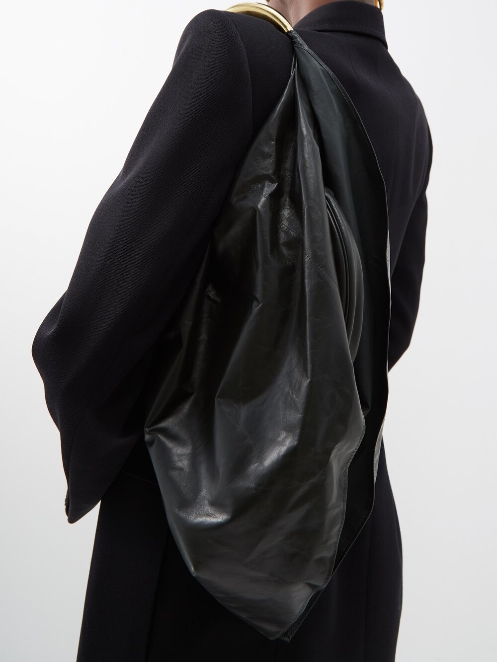 

Кожаная сумка на плечо foulard с металлической ручкой Bottega Veneta, зеленый