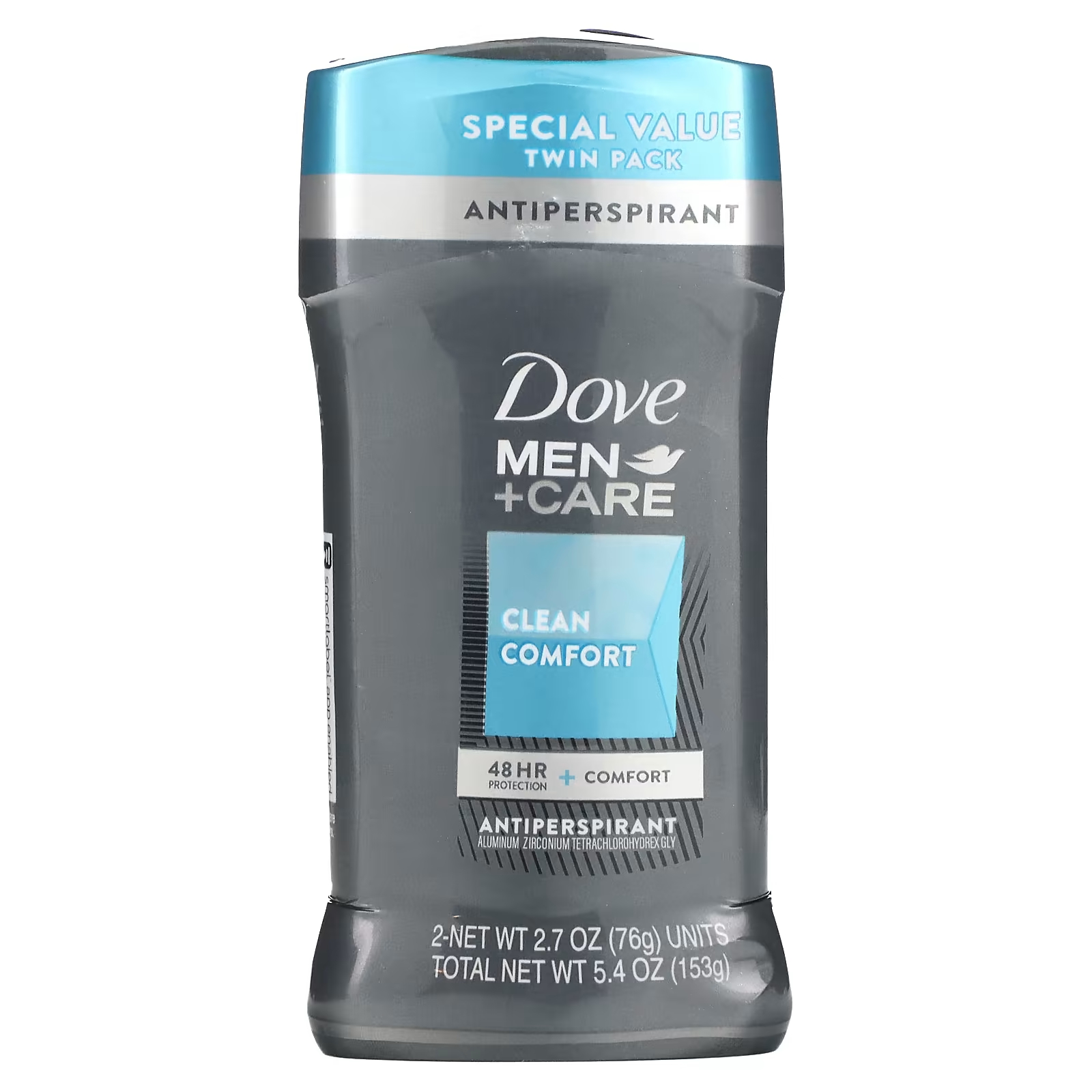 

Дезодорант-антиперспирант Dove Men+Care Clean Comfort, 2 упаковки по 76 г