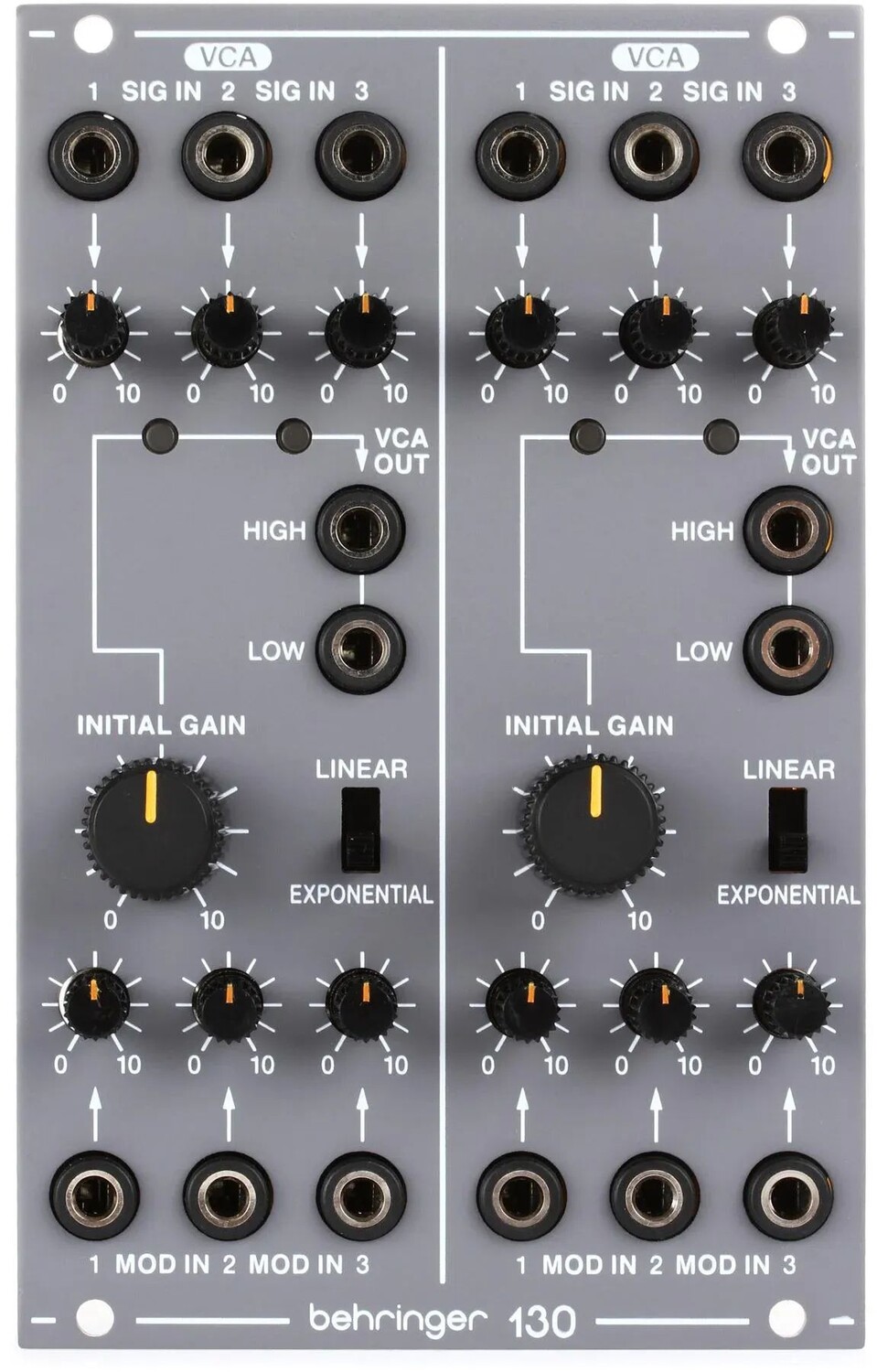 

Модуль Behringer 130 Dual VCA Eurorack