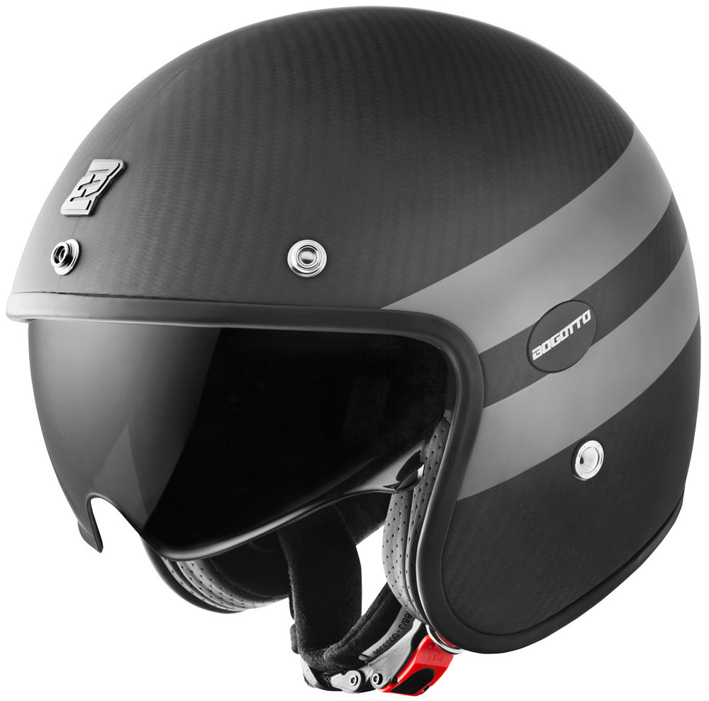 Карбоновый шлем V587 Crono Jet Bogotto, черный матовый/серый мотоциклетный шлем с открытым лицом j круиз ii матовый черный для езды на мотоцикле и мотокроссе