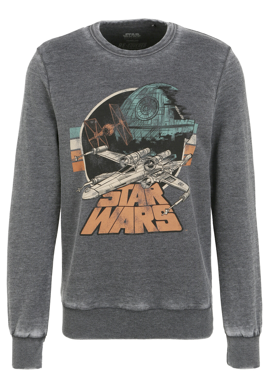 

Толстовка Recovered Star Wars Empire Strikes Back Retro X Wing, серый