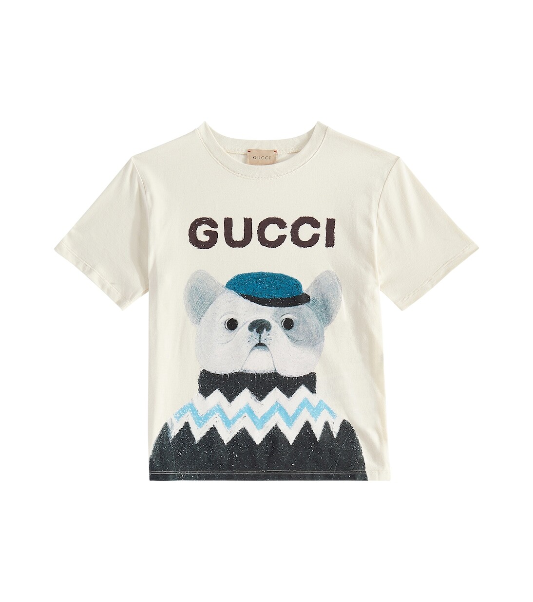 

Хлопковая футболка с принтом Gucci, белый