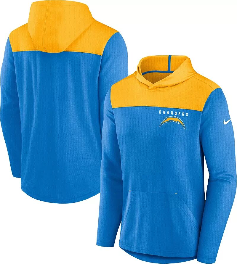 

Мужская футболка Nike Los Angeles Chargers Alternate синяя с длинным рукавом и капюшоном