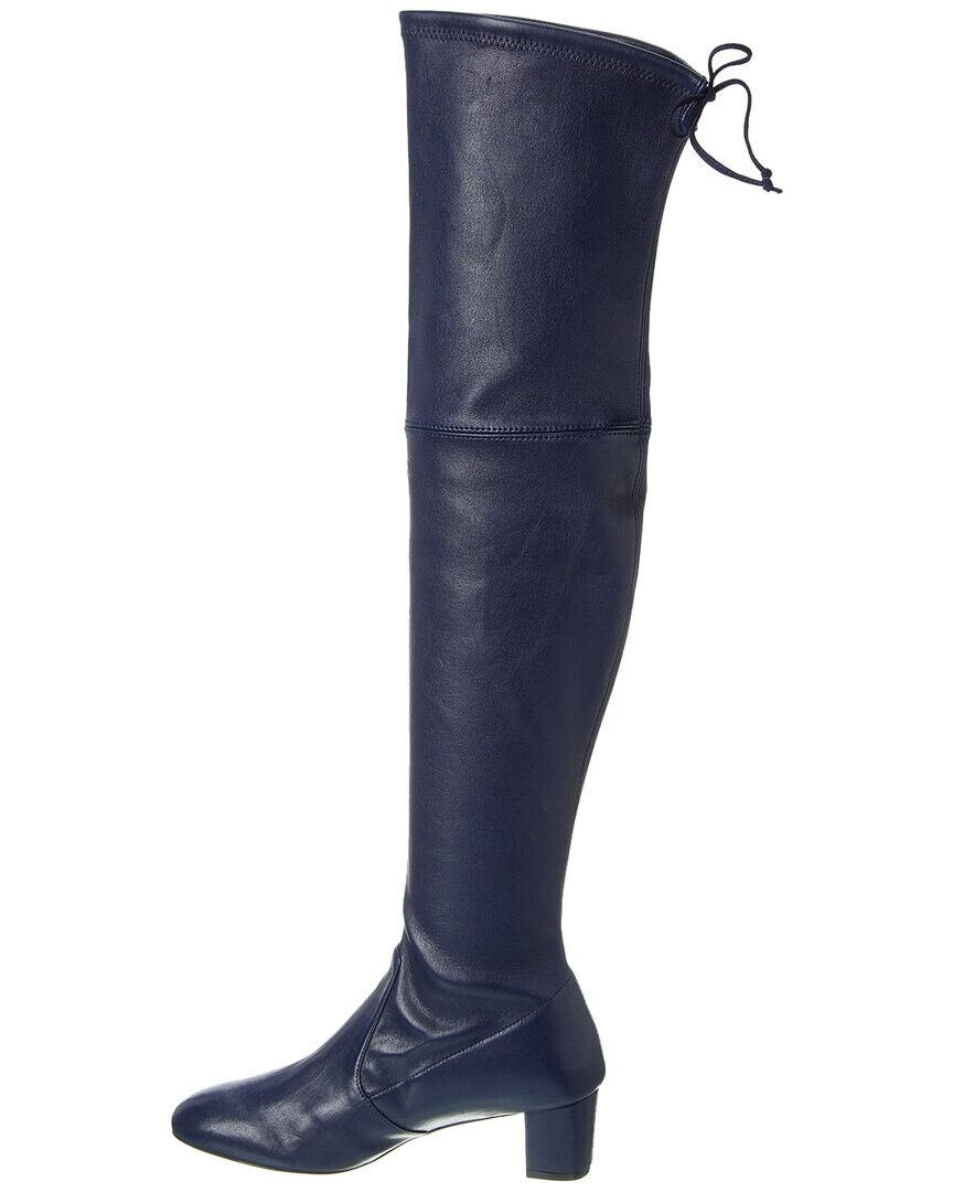 

Stuart Weitzman Sofia City 50 Кожаные ботинки выше колена, синий