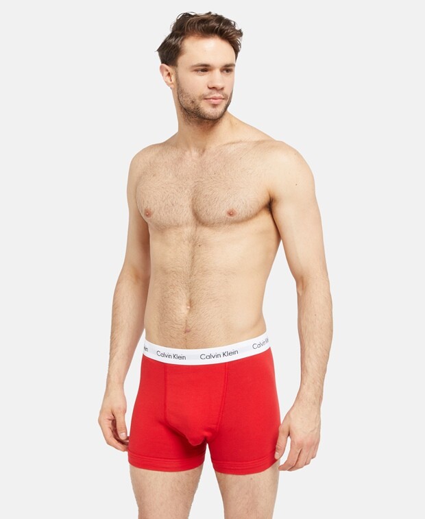 

Шорты-боксеры, комплект из 3 шт. Calvin Klein, красный