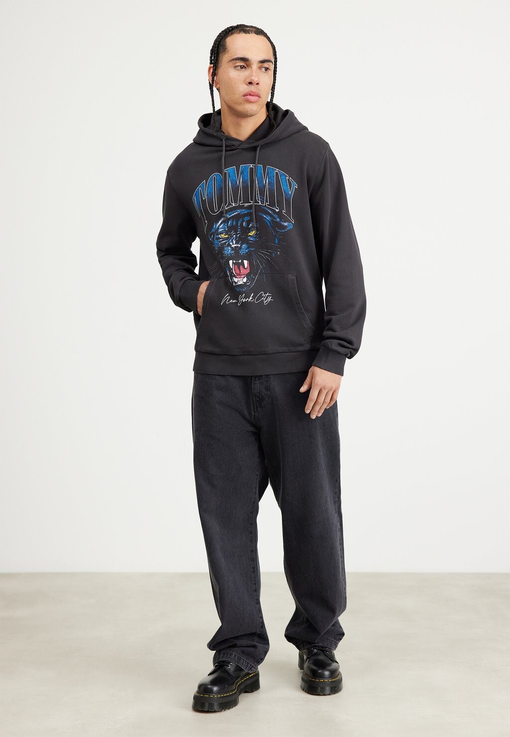 

Толстовка Tommy Jeans ХУДИ PANTHER VINTAGE UNISEX, черный