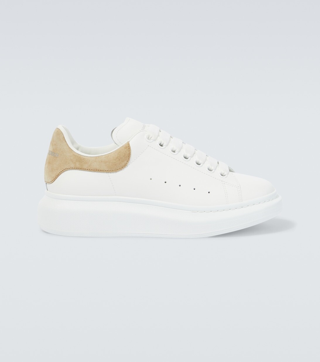 

Кожаные кроссовки оверсайз Alexander McQueen, белый