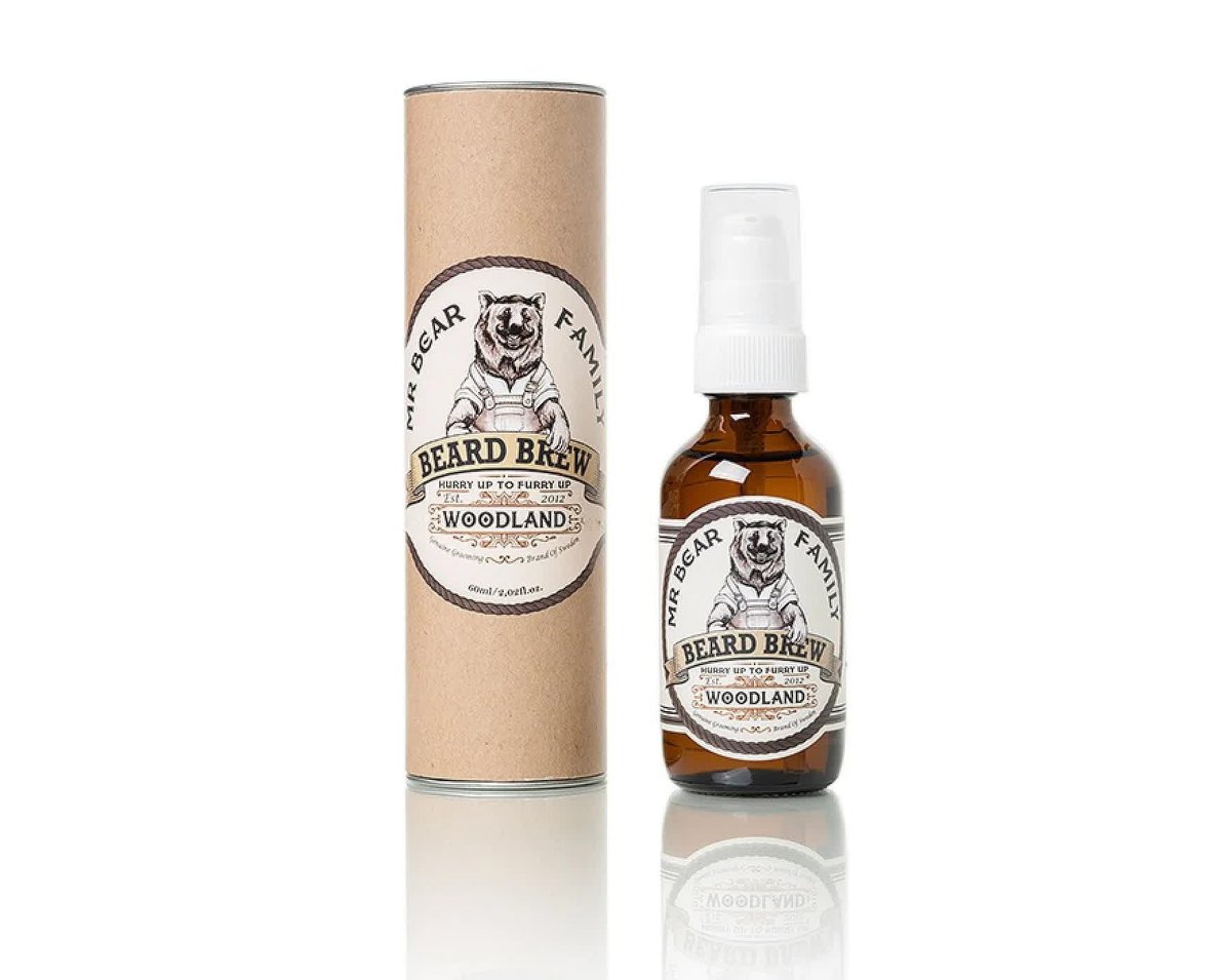 

Mr Bear Family Beard Brew Woodland, Увлажняющее масло для бороды с лесным ароматом, 60 мл Mr. Bear Family