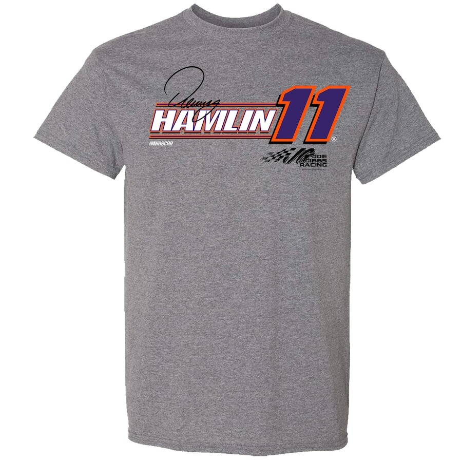 

Футболка с коротким рукавом Joe Gibbs Racing Team Collection Denny Hamlin, серый