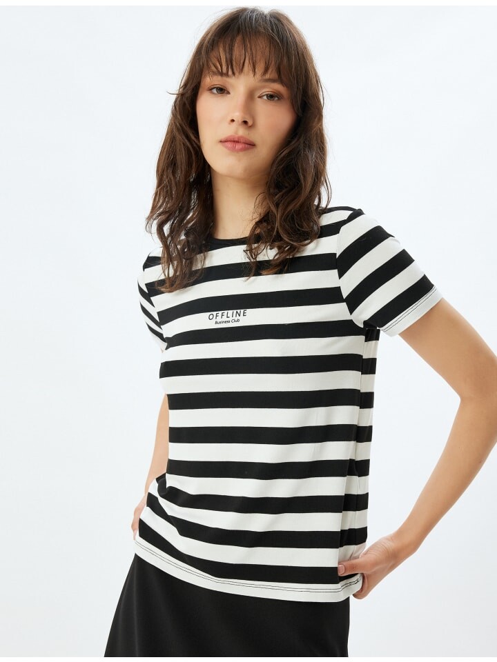 

Футболка KOTON T shirt, цвет schwarz gestreift