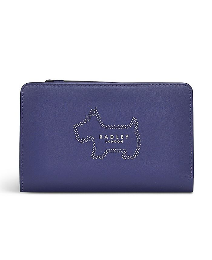 

Кошелек двойного сложения Radley Mini Dot Dog среднего размера Radley London, синий