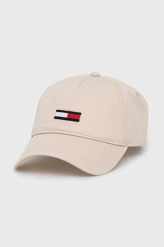 

Хлопковая бейсболка Tommy Jeans, бежевый