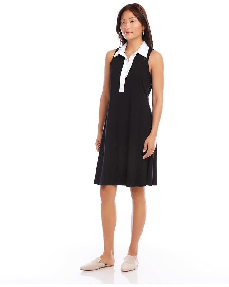 

Платье Karen Kane Contrast Placket, черный/белый