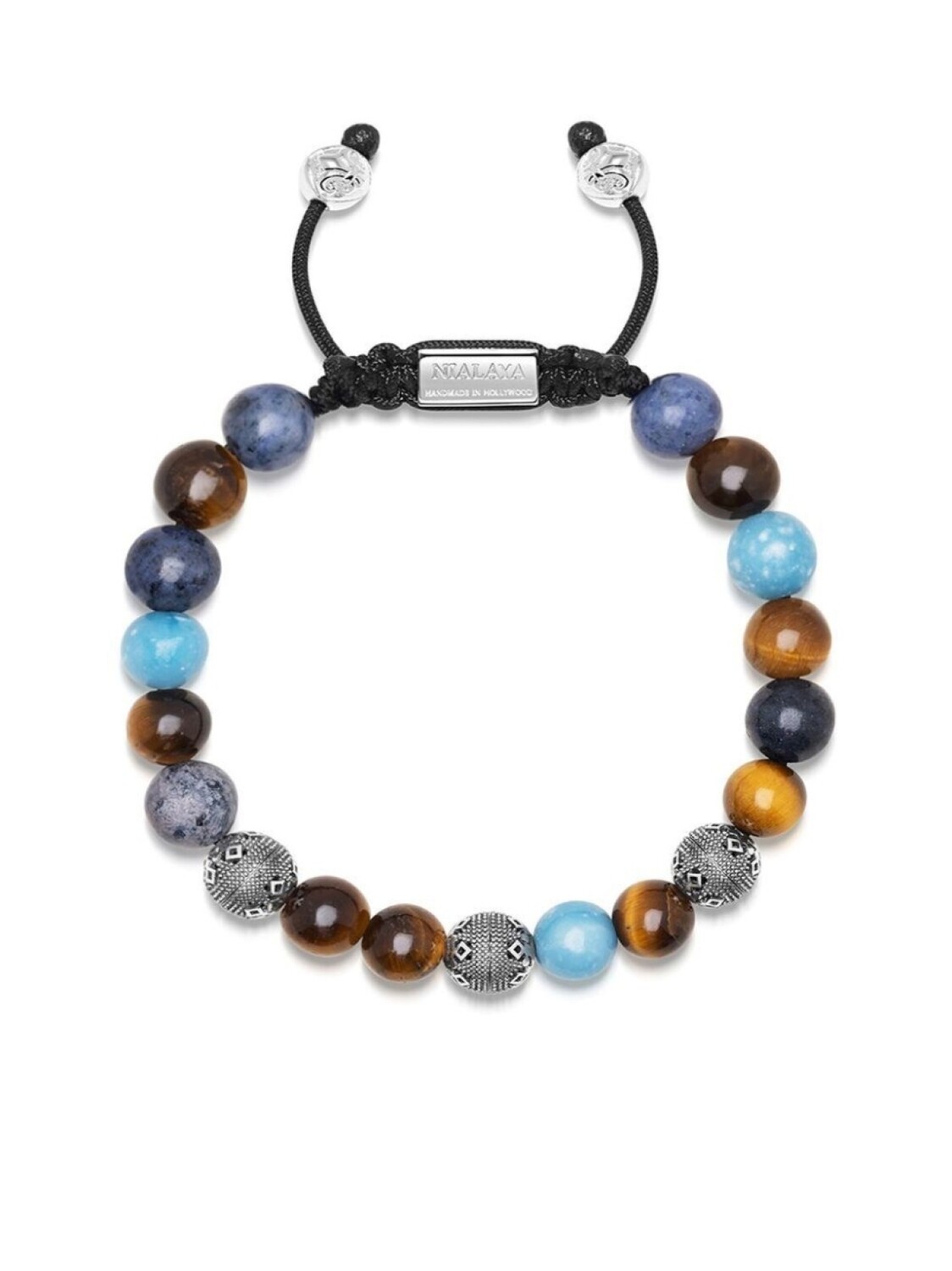 

Браслет с камнями Nialaya Jewelry, мультиколор