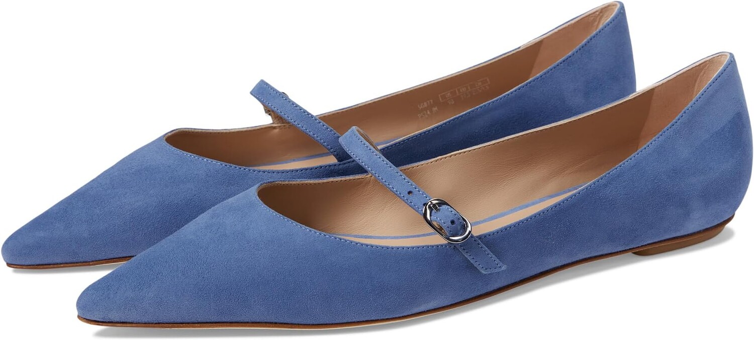 

Туфли на плоской подошве Stuart Weitzman Emilia Mary Jane Flat, цвет Blue Steel