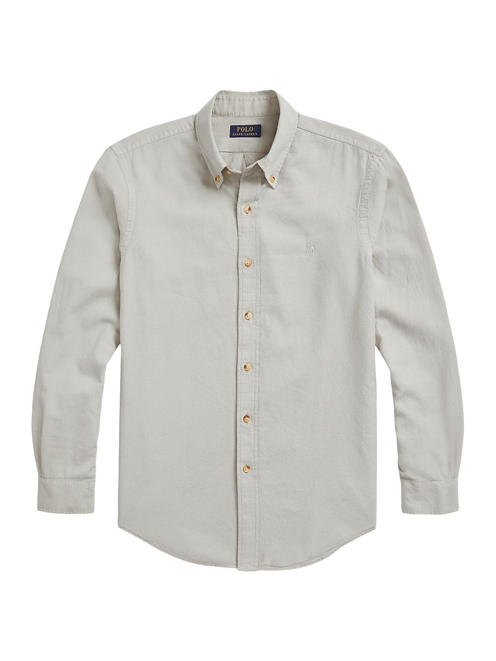 

Рубашка Slim Fit с длинными рукавами и текстурой из хлопка Polo Ralph Lauren, серый