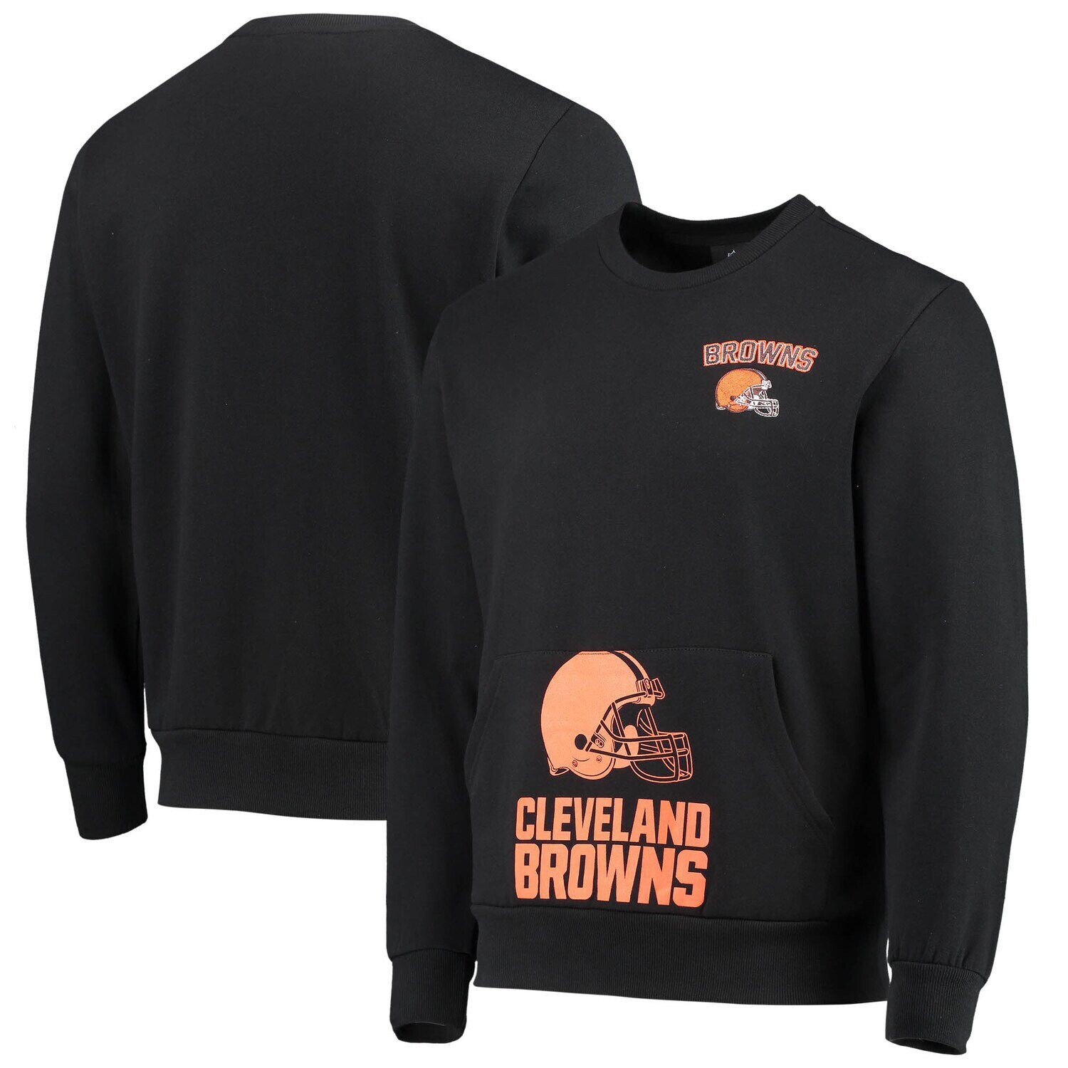 

Мужской черный пуловер с карманами FOCO Cleveland Browns