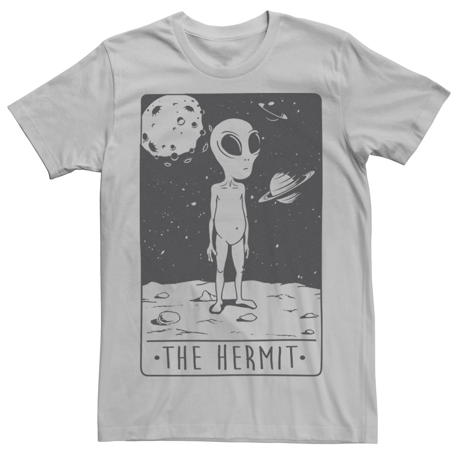 Мужская футболка Space Hermit Licensed Character, серебристый white s hermit