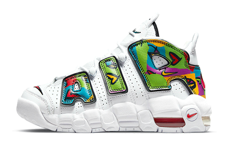 

Кроссовки Nike Air More Uptempo (GS) Peace, Love, Swoosh белые