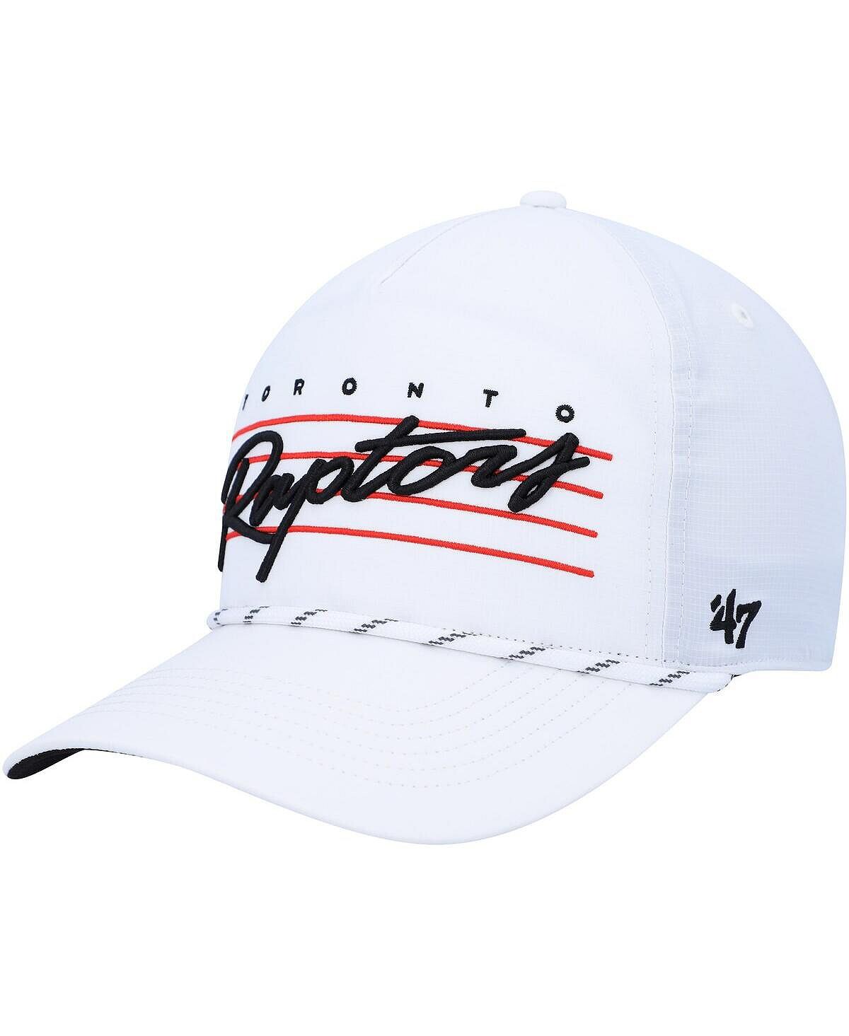 

Мужская белая кепка Toronto Raptors Downburst Hitch Snapback '47 Brand